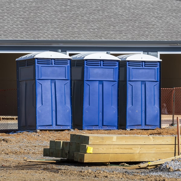 are there any restrictions on where i can place the portable toilets during my rental period in Sunflower